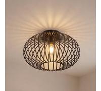 Lámpara de techo Lindby Rosalea, color cobre, metal, 40 cm, E27