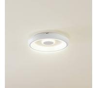 Lámpara de techo Lindby Smart Lynden LED, Ø 38cm, blanca, RGB, Tuya