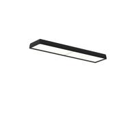 Lámpara de Techo LP Slim con Difusor de Ópalo 3000K y Dali Negro