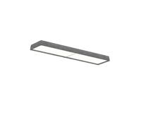 Lámpara de Techo LP Slim con Difusor de Ópalo de 3000 K y Aluminio Crudo Oscuro Dali
