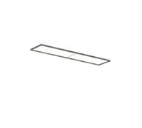 Lámpara de Techo LP Slim con Difusor Opalino Empotrado de 3000 K y Dali en Aluminio Crudo Oscuro