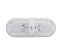 Lámpara de Techo luz LED 12V 24/48 con Interruptor, Accesorios Caravana for RV, Barco Marino, yate, Camping, Coche, casa rodante, Remolque,Ahorro de Espacio Compacto(with 2 Switch 48LED)