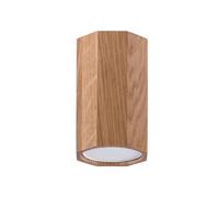 Lámpara de Techo Madera B: 6 CM H:10CM Pequeño Plano GU10 Bombilla Pasillo