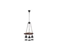 Lampara de techo madera color marron serie cortijo 61cm