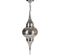 Lámpara De Techo Marroquí Oriental De Plata