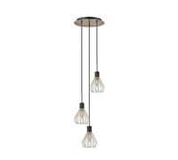 Abrila San Petersburgo Negro / Cobre - Lámpara Moderna 3Xe14