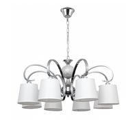 Lampara de techo metal color cromo serie concordia 75cm