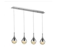 Lampara de techo metal color cromo serie elie 10cm