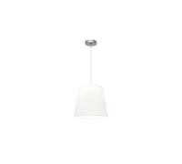 Lampara colgante maldivas 1xe27 cromo/blanco reg.35d de fabrilamp.