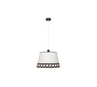 Lampara colgante dalia 1xe27 beis/marron de fabrilamp.
