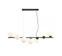 Lampara de techo metal color negro serie inoa 120cm