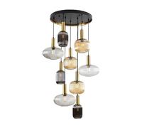 Lampara de techo metal color negro serie norma 80cm