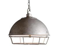 Lámpara de techo metálica de estilo industrial retro, lámpara colgante de techo empotrada, base E27, luz colgante de un solo cabezal, accesorios de iluminación decorativa para porches y pasillos.