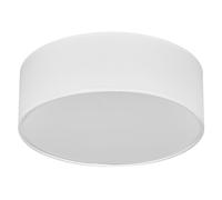 Lámpara De Techo Metálica Tela Blanca OSRAM E27 30 Cm Para Oficina Pasillo
