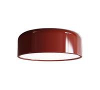 Lámpara de Techo Minimalista Reempotrada, Moderna Lámpara de Techo de Metal con Cúpula, 3 Modos de Color, Regulable, Cerca Del Techo, para Pasillo de Entrada (Verde, 48 Cm)/Rojo/35 Centímetros