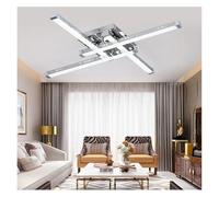Lámpara de Techo, Modern Design LED Ceiling Lamp for Living Room Dining Kitchen Bedroom Mounted Acrylic Chandeliers Luminaire(4 Line Ceiling Light,White)