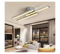 Lámpara de Techo, Modern Design LED Ceiling Lamp for Living Room Dining Kitchen Bedroom Mounted Acrylic Chandeliers Luminaire(3 Line Ceiling Light,White)
