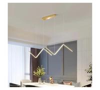 Lámpara de Techo, Modern Dine Dining Room Pendant Lights Indoor Lighting Ceiling Lamp Hanging Light led Chandeliers for Living lightin(Golden 90cm,Remote)