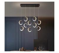 Lámpara de Techo, Modern Dine Dining Room Pendant Lights Indoor Lighting Ceiling Lamp Hanging Light led Chandeliers for Living lightin(10 Heads,Cold)