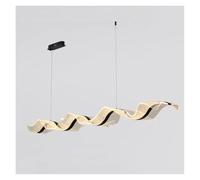 Lámpara de Techo, Modern Dining Room Chandeliers Modern Lamp aras Decoration Lighting Pendant Light Drop(Black,DIMMABLE_Length 100CM)