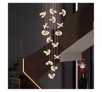Lámpara de Techo, Modern Stair Chandelier Pendant Lights Indoor Lighting Ceiling Lamp Hanging Light led Chandeliers for Living Room lightin(24 Heads,Warm)