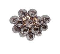 Lámpara De Techo Moderna B: 50 Cm Cromo Gris 6x G9 Metal Vidrio Ahumado