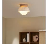 Lámpara de techo moderna de mediados de siglo con globo de vidrio, color negro y blanco, lámpara semiempotrada, lámpara de araña Sputnik de 5 luces, accesorios de iluminación para comedor, sala de est