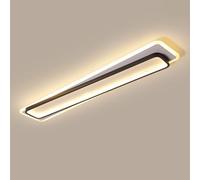 Lámpara de Techo Moderna, Lámpara de Techo Lineal Acrílica con 3 Modos de Color, Luminaria de Techo Led, Luminaria de Iluminación para Comedor, Sala de Estar Y Pasillo, Luces de Techo Largas (Cri 85+)