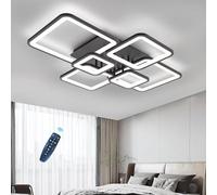Lámpara De Techo Moderna Negro Ceiling Light Niños LED Brillante Regulable Luz De Techo Con Mando A Distancia Luces De Noche Memoria Blanco Plafón De Techo Lampara De Techo APP Lamparas Smart Learning