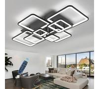 Lámpara De Techo Moderna Negro Ceiling Light Niños LED Brillante Regulable Luz De Techo Con Mando A Distancia Luces De Noche Memoria Blanco Plafón De Techo Lampara De Techo APP Lamparas Smart Learning