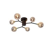 Lámpara de Techo Moderna y Creativa con Forma de Bola de Cristal para Sala de Estar, Dormitorio y Comedor. Lámpara de Techo Tipo Rama G9. Lámpara Molecular Magic Bean con Pantalla de hollín