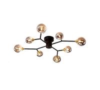Lámpara de Techo Moderna y Creativa con Forma de Bola de Cristal para Sala de Estar, Dormitorio y Comedor. Lámpara de Techo Tipo Rama G9. Lámpara Molecular Magic Bean con Pantalla de hollín