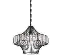 Lámpara De Techo Negra De Cristal Westinghouse Lámpara Colgante E27 [EEK: Nicht bewertet]