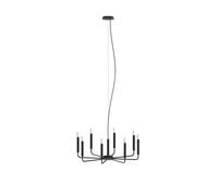 Lámpara De Techo Negra Para Comedor E14 B:73 Cm Lámpara Colgante Para Sala