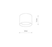 Foco de Techo Negro Malo Aluminio Ø10 CM Redondo IP54 GX53 Focos Cocina