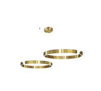 Lámpara de techo, Nordic Modern Rose Gold Ring Pendant Light Circular LED Chandelier for Living Room Dining Indoor Led Lights(Golden 40 60cm,Dimmable)
