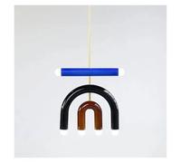 Lámpara de Techo, Nordic Modern U Shaped Rainbow Pendant Lamp Creative LED Light for Master Bedroom Living Room Children's Home Minimalist Fixture(Natural,E-1)
