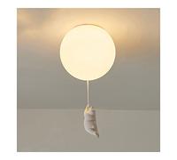 Lámpara de Techo nórdica con Forma de Oso de Dibujos Animados, lámpara Colgante Polar, Aplique de Pared con Bola de Cristal para vestíbulo, Dormitorio, Isla de Cocina, habitación Infantil (Color: E-1