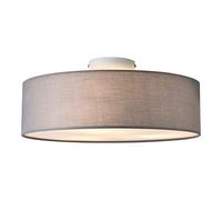 Lámpara de techo Omaha Lámpara de plafón Redonda 3xE27 Altura 17cm Diámetro 45 cm Luz Interior Luz para Cocina Dormitorio Salón Baño Organza Gris