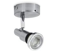 Lámpara de techo para baño IP44 incl. 1x3W LED, Orientable GU10, Foco para techo y pared, Luz blanco cálido 3000K, Spotlight