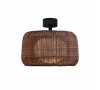 Lámpara de techo para exterior Fora de Bover, marrón grafito/marrón, Ø 50 cm