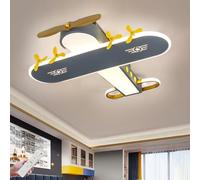 Lámpara de techo para habitación de niños Lámpara de techo de avión LED Control remoto regulable Luz moderna para niños Niños y niñas Luminarias ajustables Iluminación de araña 3000K ~ 6000K Luz