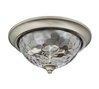 Lámpara De Techo Plana 2 X E27 40 W Westinghouse BASSET 33 Cm Estaño