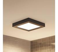 Lámpara de techo Prios LED Alette, negra, 24 W, CCT, atenuable