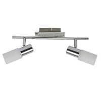 Rabalux Logan lámpara de techo 2x40 W blanco-cromo 6097