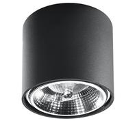Lámpara De Techo Redonda Moderna Versátil GU10 De Color Negro Ø12cm JASMYNN