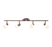 Lámpara de Techo Reflector Milos Cobre/Alabastro Máx. 4 X 40W E14 Orientable