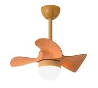 Lámpara de Techo Retro, Lámpara Colgante Led con Control Remoto para Sala de Estar Y Comedor, Ventilador de 3 Aspas, Lámpara de Techo para el Hogar/C/A/Do/a