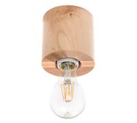 Lámpara de techo Salgado de madera natural