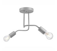 Lámpara de Techo Salón en Plata 2 Pobre E27 Decorativo Deckenleuchte Lizbeth